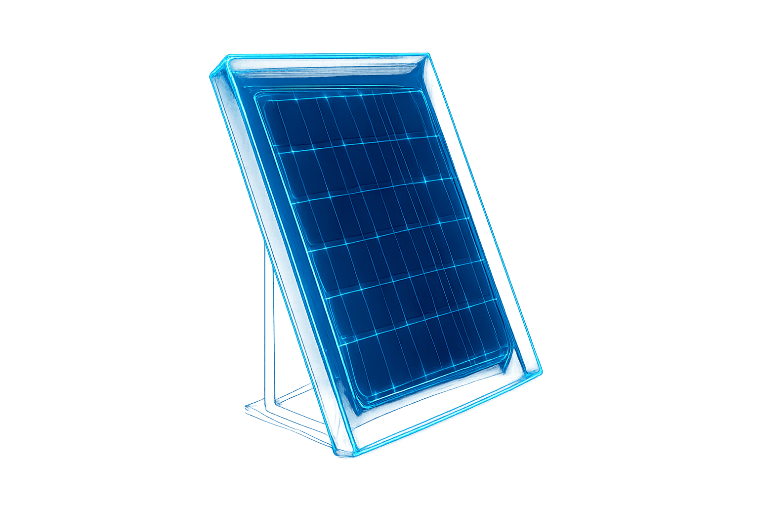 Schematic of a Solar Panel Array